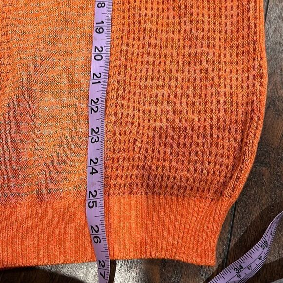 MOD GIONFRIDDO Italy made sweater size XXL crew neck in GUC orange grey - Picture 7 of 7